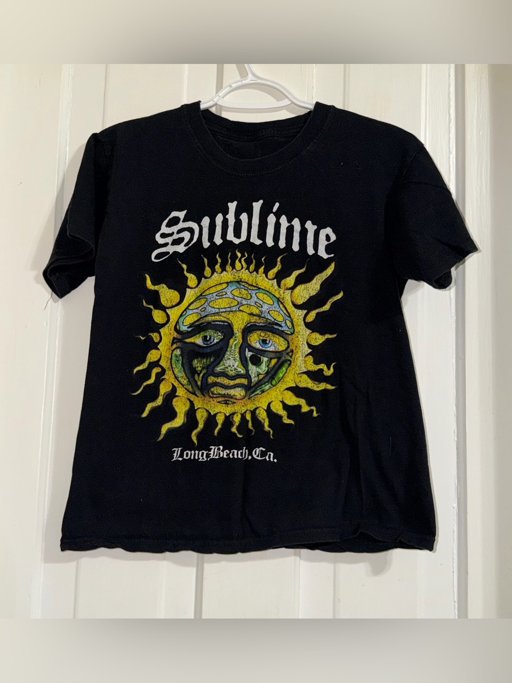 Sublime sun logo T-Shirt size small unisex Graphic Tee - Yellow Sun Design